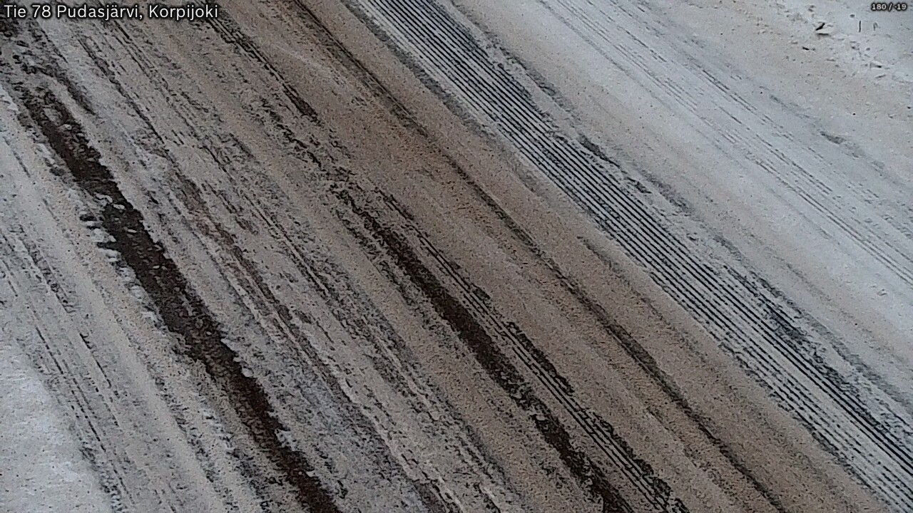 Weather Camera Image Road 78 Pudasjärvi, Korpijoki, Pudasjärvi, Pohjois-Pohjanmaa