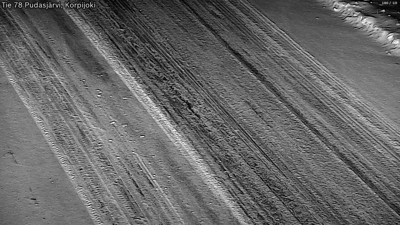 Weather Camera Image Road 78 Pudasjärvi, Korpijoki, Pudasjärvi, Pohjois-Pohjanmaa