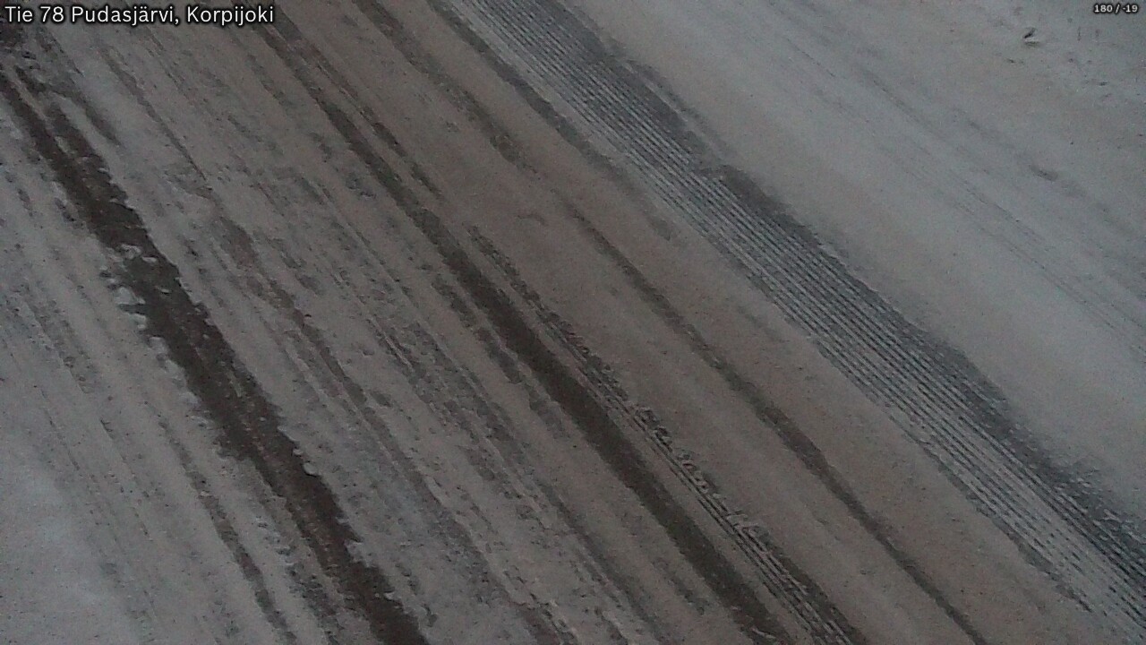Weather Camera Image Road 78 Pudasjärvi, Korpijoki, Pudasjärvi, Pohjois-Pohjanmaa