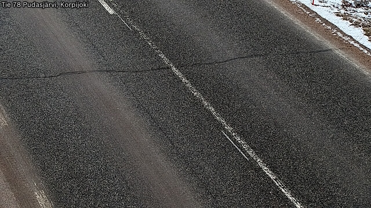 Kelikamerat Kuva Tie 78 Pudasjärvi, Korpijo, Pudasjärvi, Pohjois-Pohjanmaa