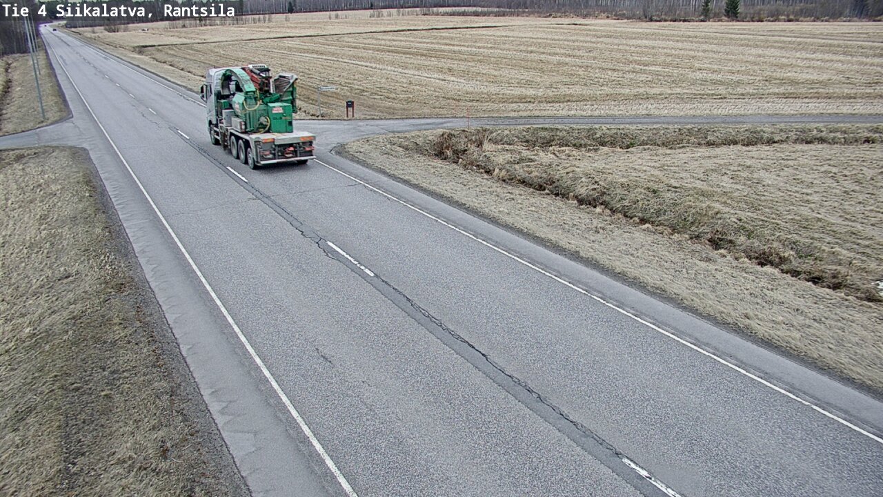 Weather Camera Image Väg 4 Siikalatva, Rantsila, Siikalatva, Pohjois-Pohjanmaa