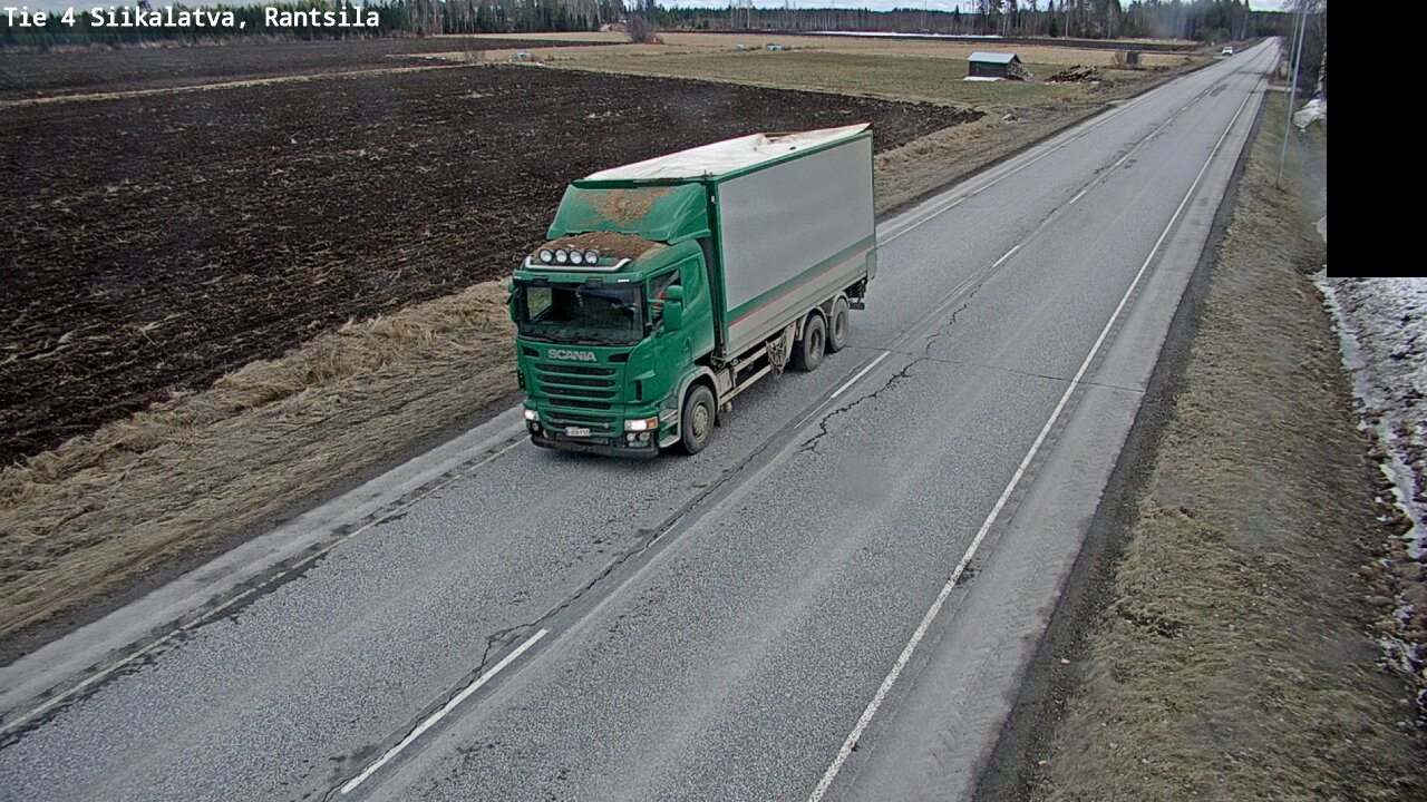 Weather Camera Image Väg 4 Siikalatva, Rantsila, Siikalatva, Pohjois-Pohjanmaa