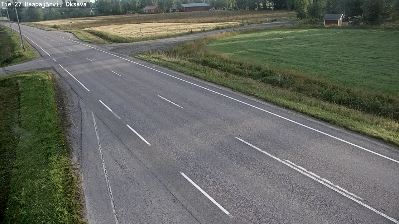 Weather Camera Image Väg 27 Haapajärvi, Oksava, Haapajärvi, Pohjois-Pohjanmaa