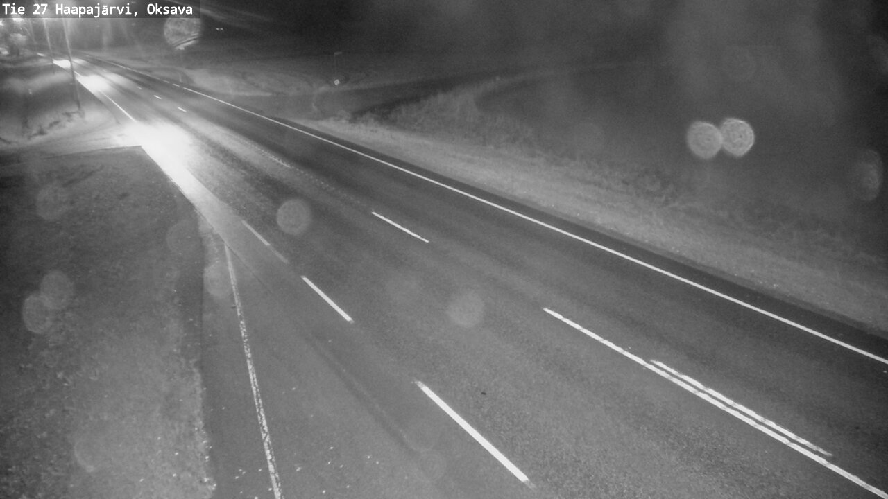 Weather Camera Image Road 27 Haapajärvi, Oksava, Haapajärvi, Pohjois-Pohjanmaa