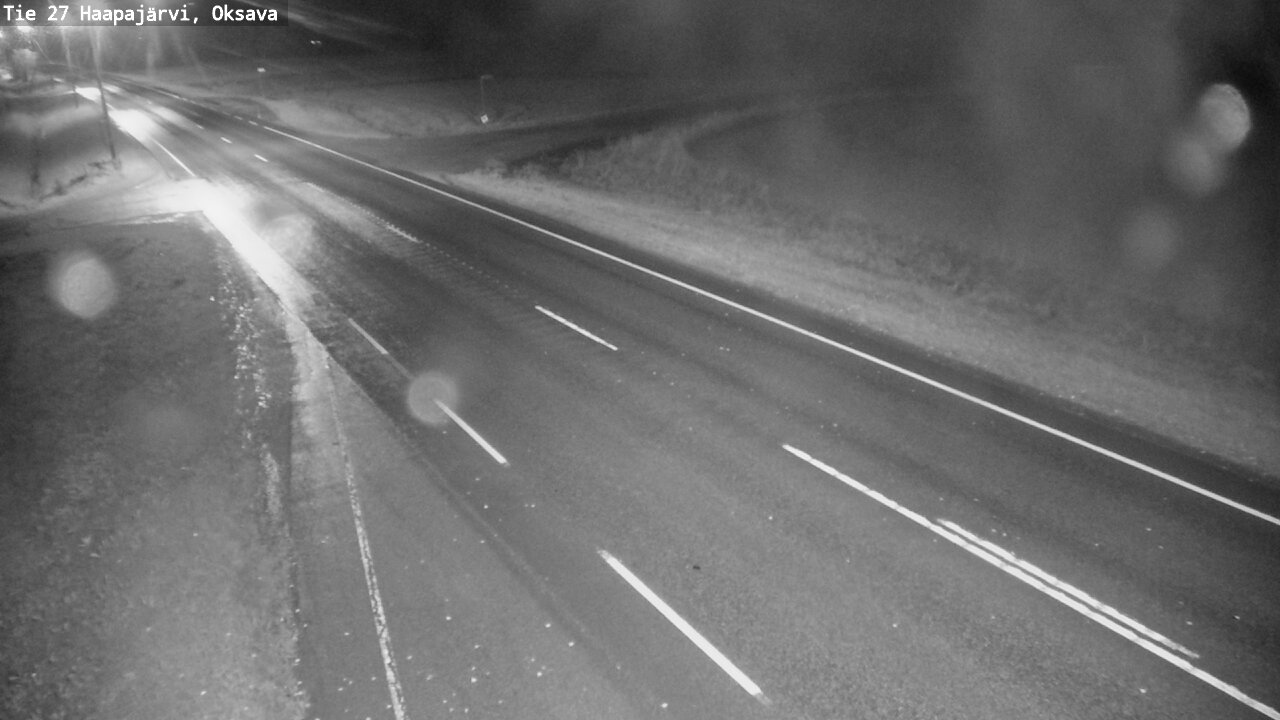 Weather Camera Image Road 27 Haapajärvi, Oksava, Haapajärvi, Pohjois-Pohjanmaa