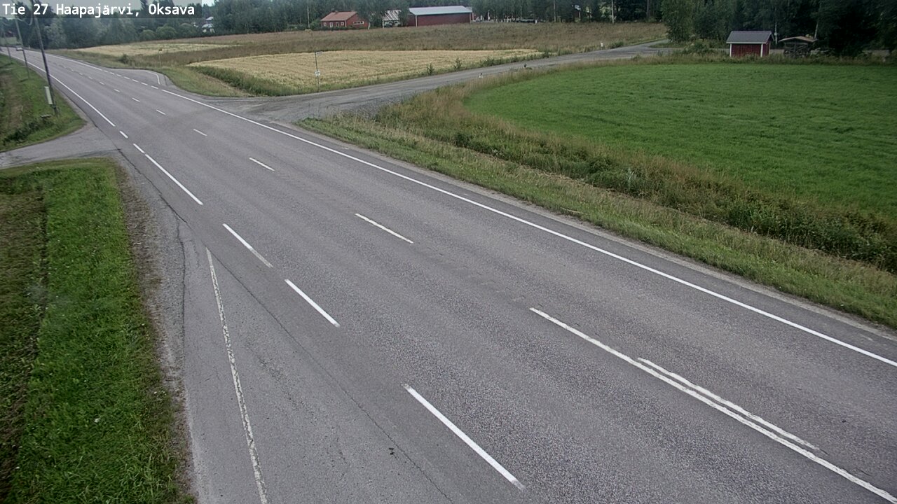 Weather Camera Image Väg 27 Haapajärvi, Oksava, Haapajärvi, Pohjois-Pohjanmaa