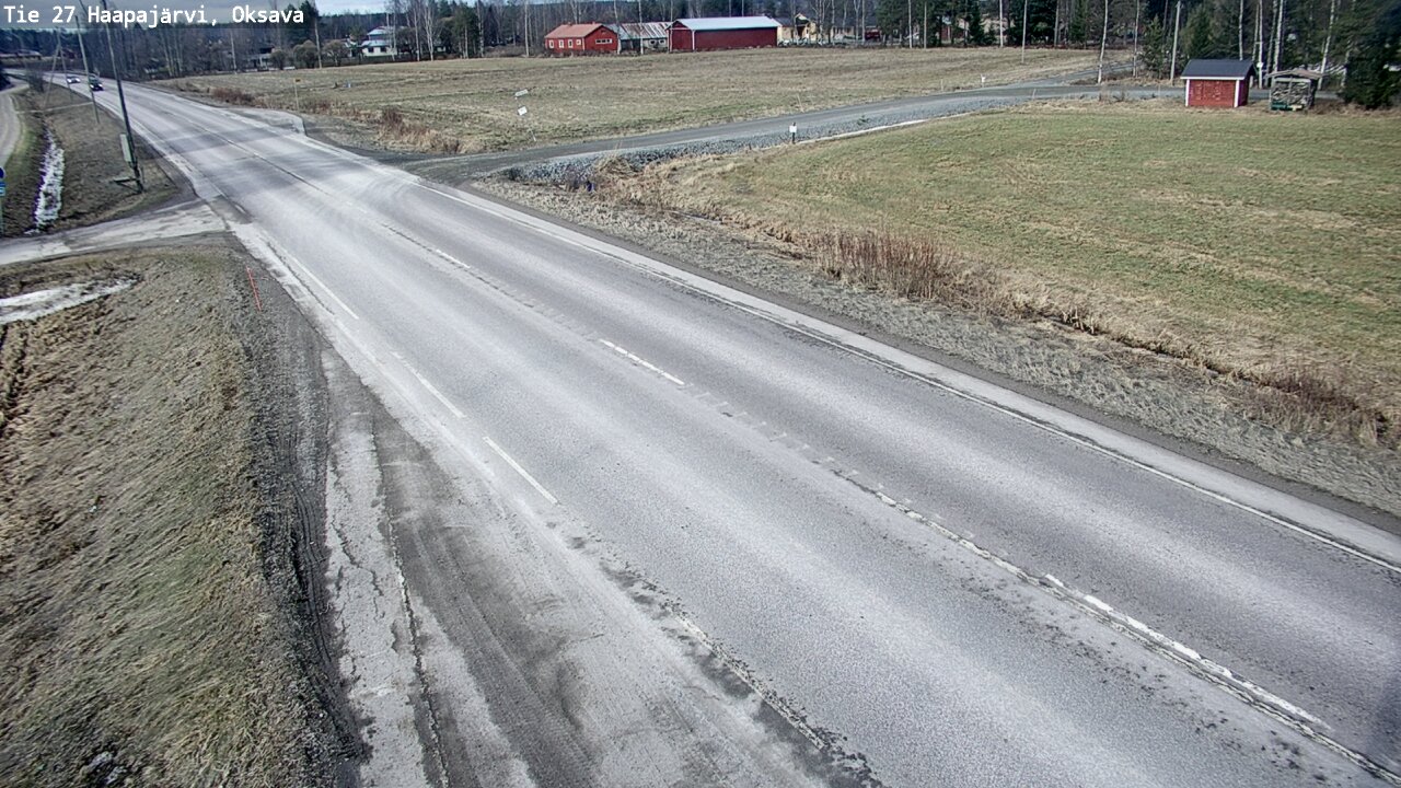 Weather Camera Image Road 27 Haapajärvi, Oksava, Haapajärvi, Pohjois-Pohjanmaa