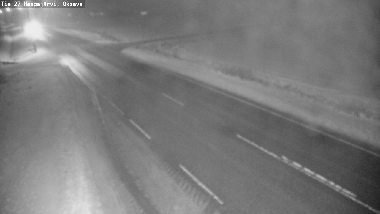 Weather Camera Image Väg 27 Haapajärvi, Oksava, Haapajärvi, Pohjois-Pohjanmaa