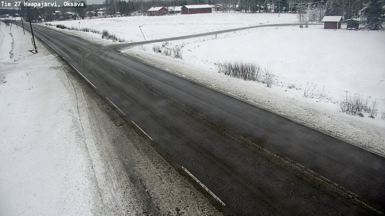 Weather Camera Image Väg 27 Haapajärvi, Oksava, Haapajärvi, Pohjois-Pohjanmaa