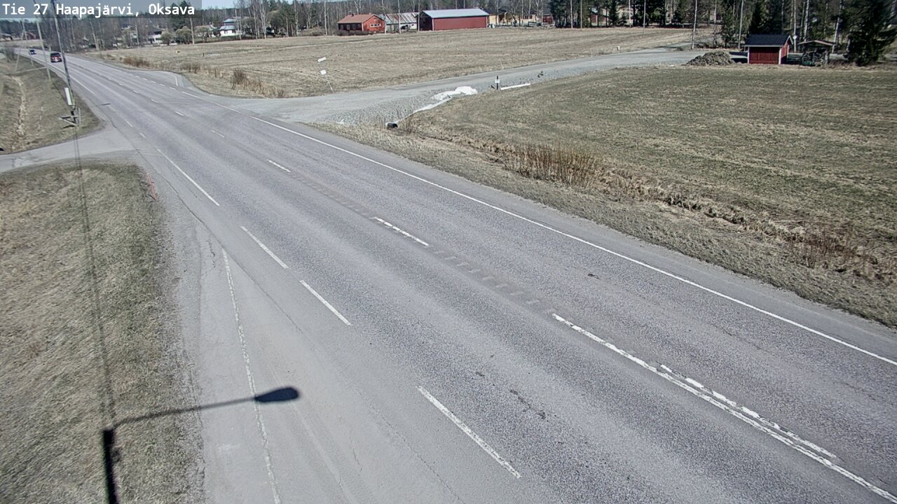 Weather Camera Image Road 27 Haapajärvi, Oksava, Haapajärvi, Pohjois-Pohjanmaa