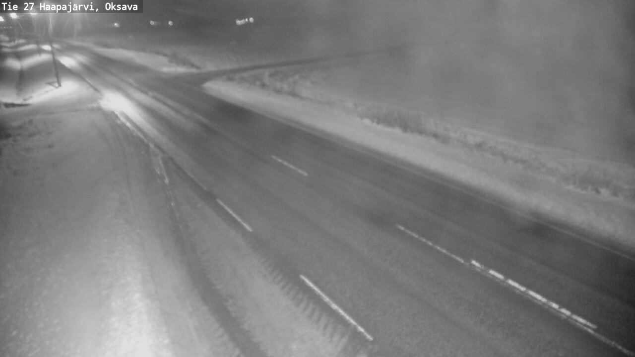 Weather Camera Image Väg 27 Haapajärvi, Oksava, Haapajärvi, Pohjois-Pohjanmaa