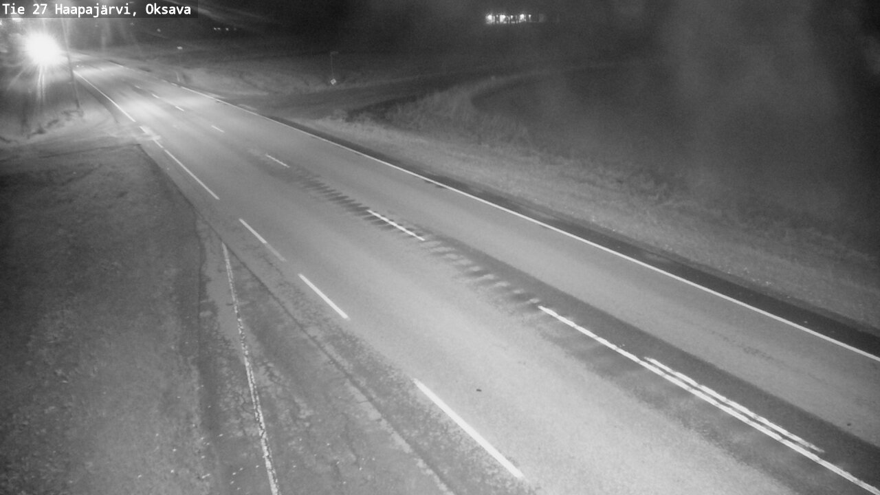 Weather Camera Image Road 27 Haapajärvi, Oksava, Haapajärvi, Pohjois-Pohjanmaa