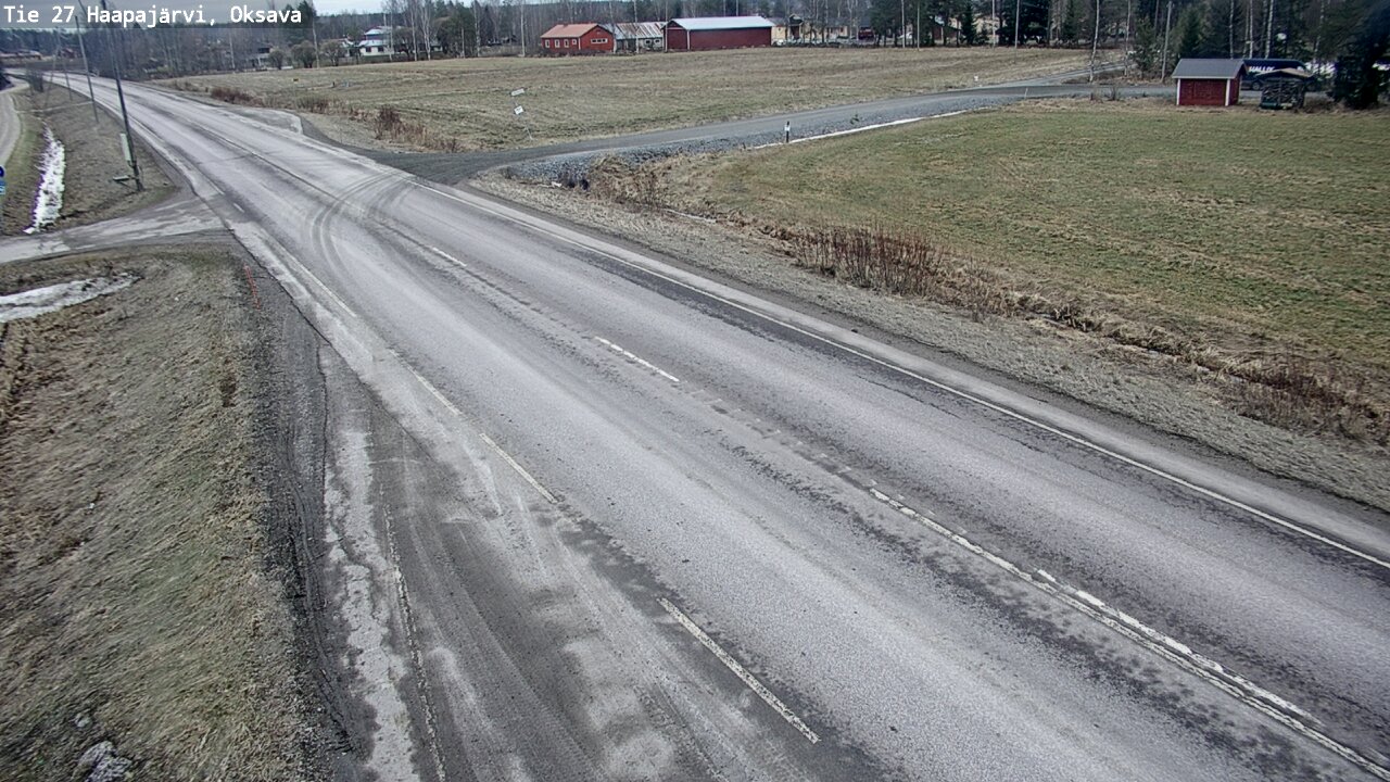 Weather Camera Image Road 27 Haapajärvi, Oksava, Haapajärvi, Pohjois-Pohjanmaa