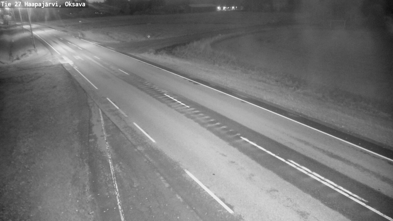 Weather Camera Image Road 27 Haapajärvi, Oksava, Haapajärvi, Pohjois-Pohjanmaa
