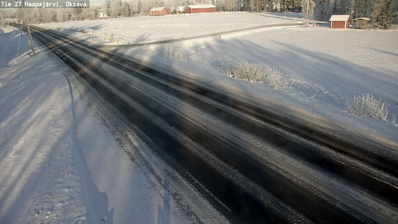 Weather Camera Image Road 27 Haapajärvi, Oksava, Haapajärvi, Pohjois-Pohjanmaa