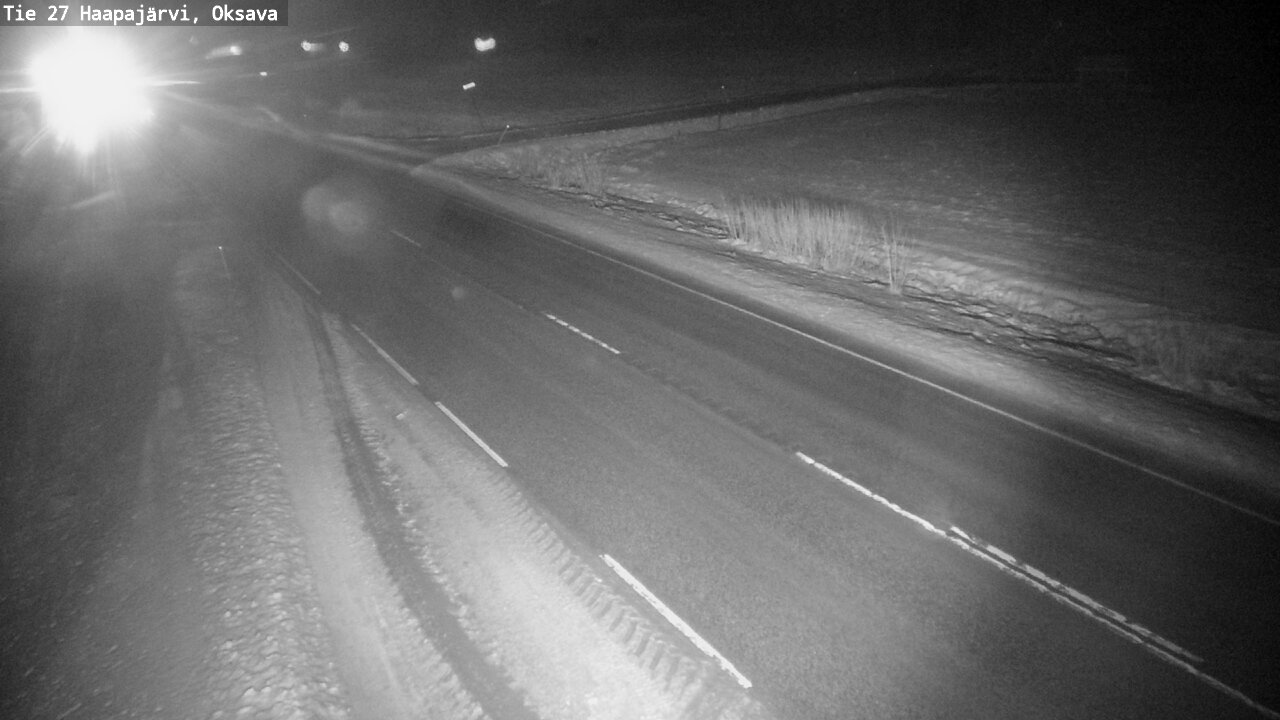 Weather Camera Image Väg 27 Haapajärvi, Oksava, Haapajärvi, Pohjois-Pohjanmaa