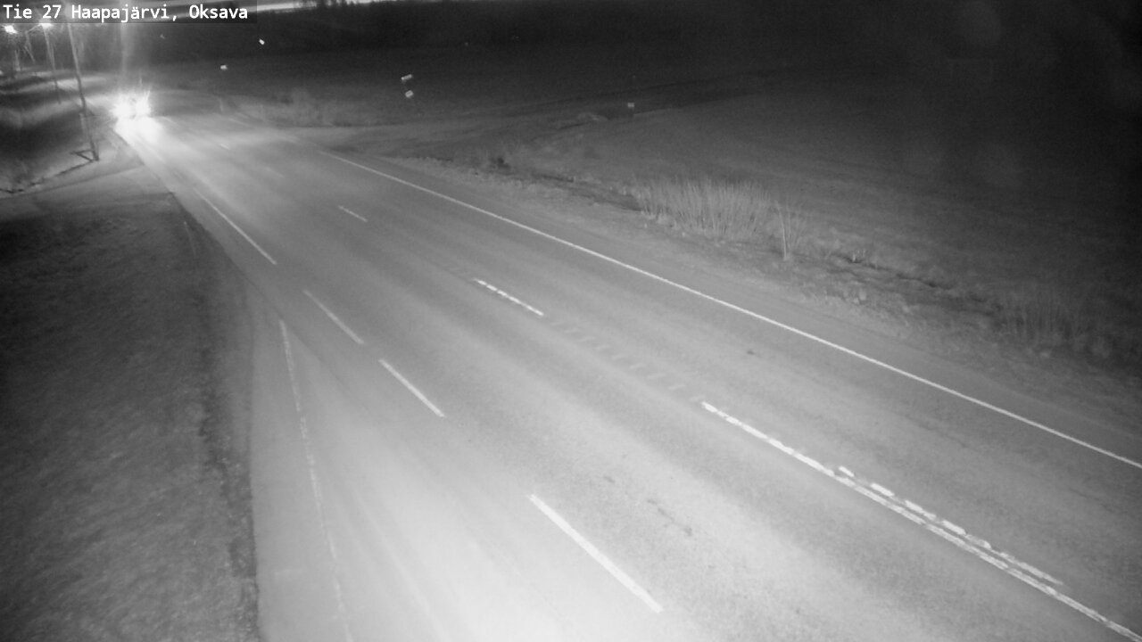Weather Camera Image Road 27 Haapajärvi, Oksava, Haapajärvi, Pohjois-Pohjanmaa