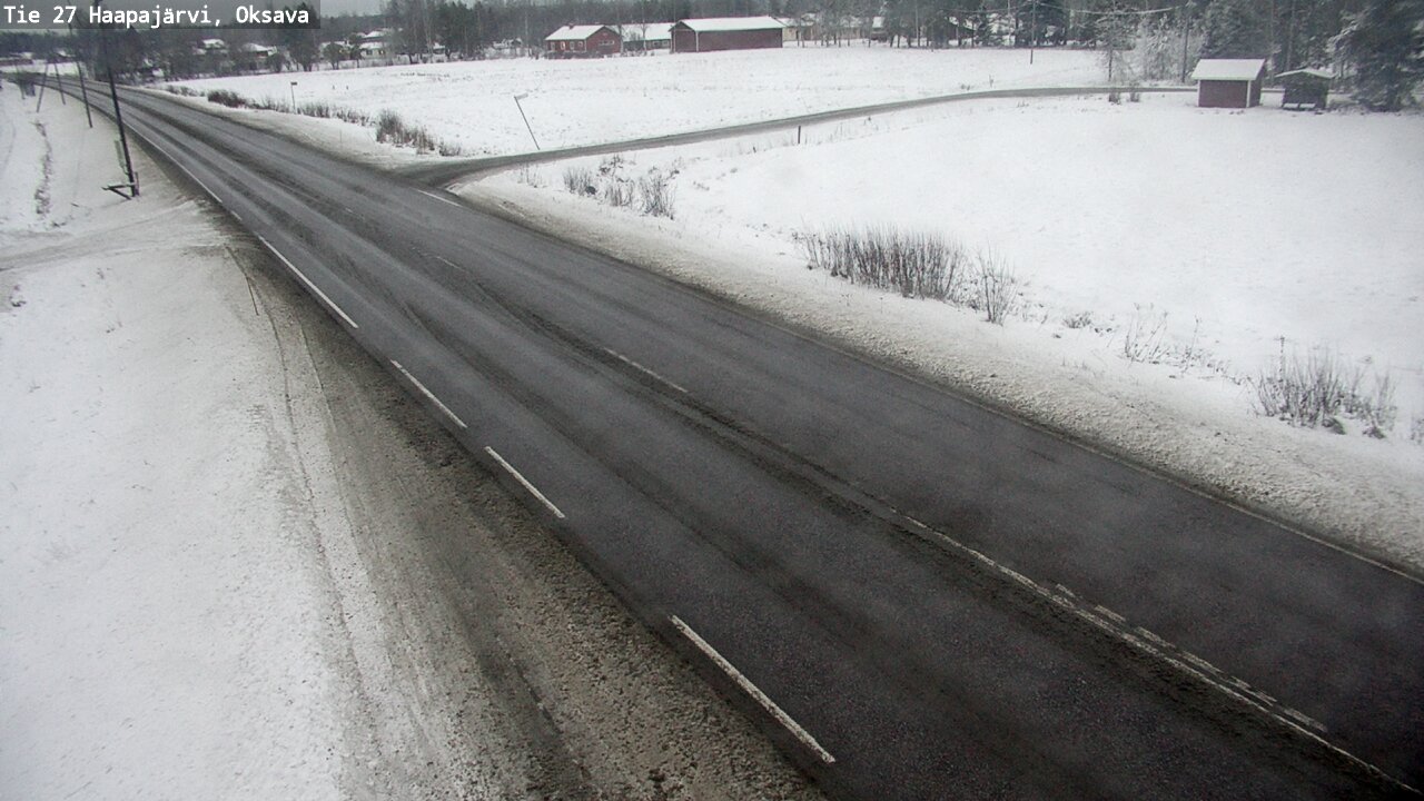 Weather Camera Image Väg 27 Haapajärvi, Oksava, Haapajärvi, Pohjois-Pohjanmaa