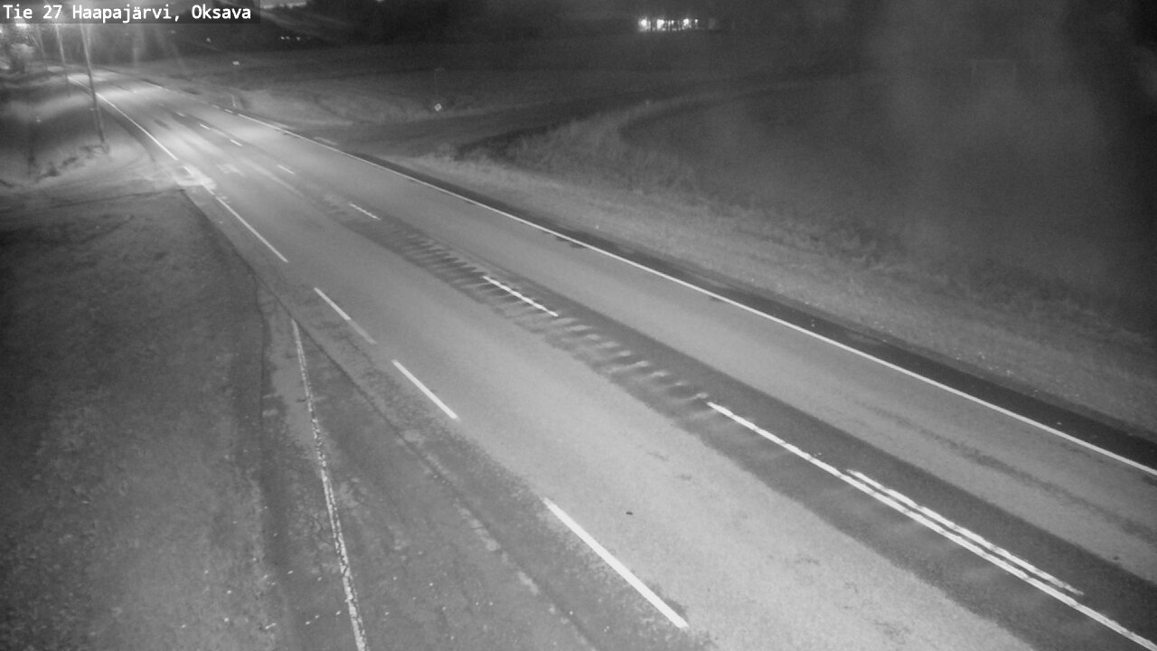 Weather Camera Image Road 27 Haapajärvi, Oksava, Haapajärvi, Pohjois-Pohjanmaa