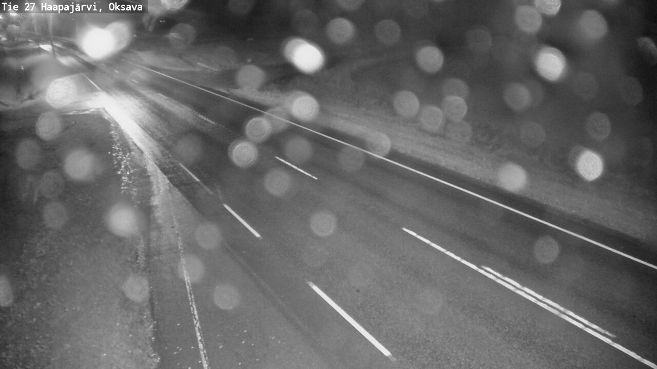 Weather Camera Image Road 27 Haapajärvi, Oksava, Haapajärvi, Pohjois-Pohjanmaa