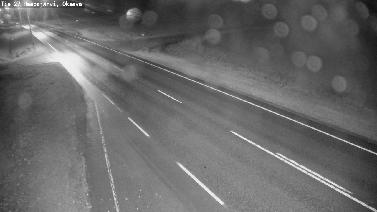 Weather Camera Image Road 27 Haapajärvi, Oksava, Haapajärvi, Pohjois-Pohjanmaa