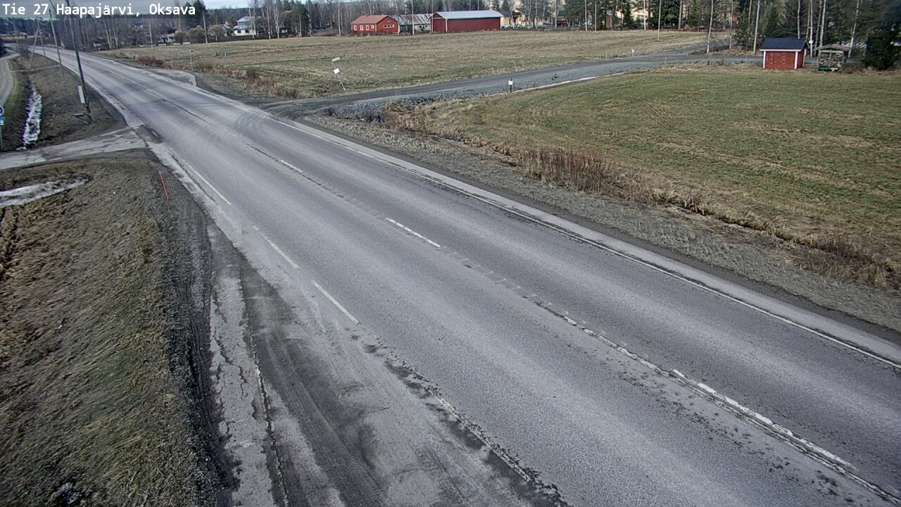 Weather Camera Image Road 27 Haapajärvi, Oksava, Haapajärvi, Pohjois-Pohjanmaa