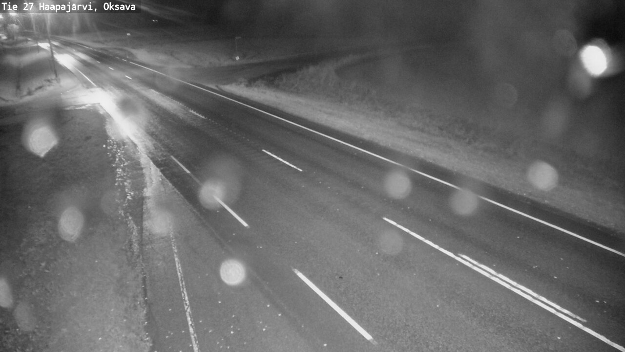 Weather Camera Image Road 27 Haapajärvi, Oksava, Haapajärvi, Pohjois-Pohjanmaa