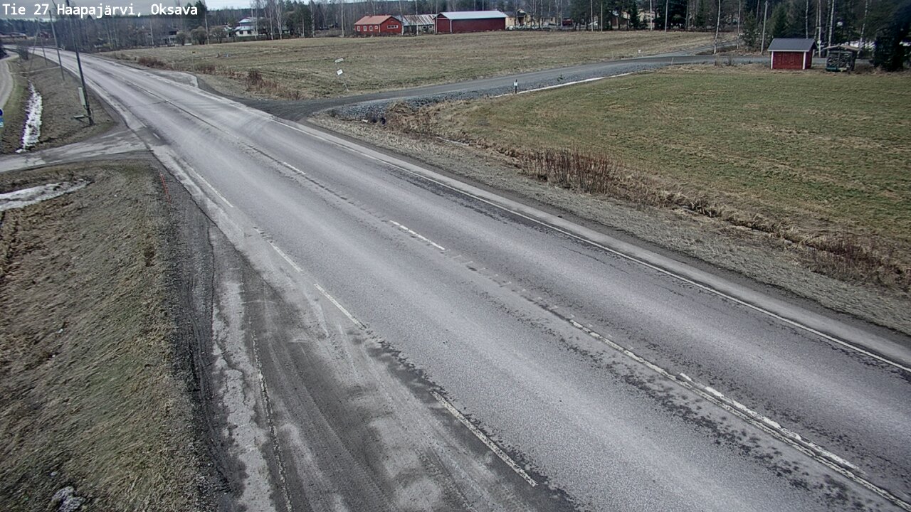 Weather Camera Image Road 27 Haapajärvi, Oksava, Haapajärvi, Pohjois-Pohjanmaa