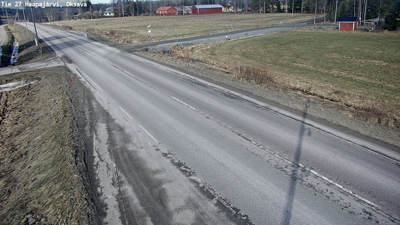 Weather Camera Image Road 27 Haapajärvi, Oksava, Haapajärvi, Pohjois-Pohjanmaa