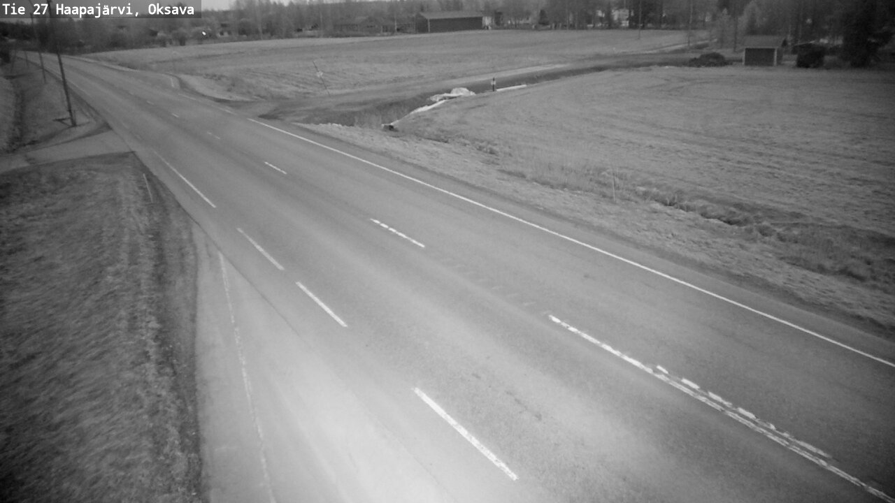 Weather Camera Image Road 27 Haapajärvi, Oksava, Haapajärvi, Pohjois-Pohjanmaa