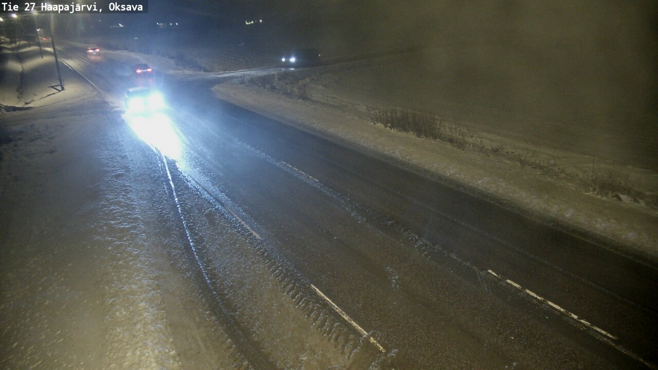 Weather Camera Image Väg 27 Haapajärvi, Oksava, Haapajärvi, Pohjois-Pohjanmaa