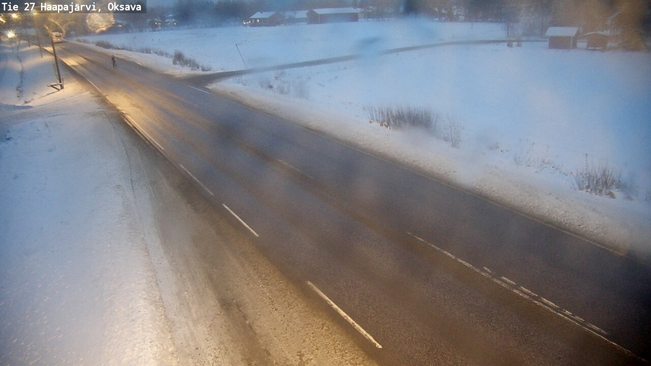 Weather Camera Image Väg 27 Haapajärvi, Oksava, Haapajärvi, Pohjois-Pohjanmaa