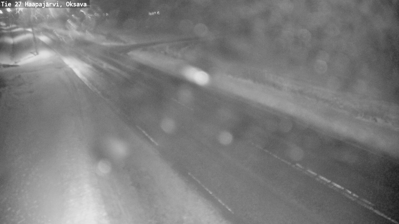 Weather Camera Image Väg 27 Haapajärvi, Oksava, Haapajärvi, Pohjois-Pohjanmaa