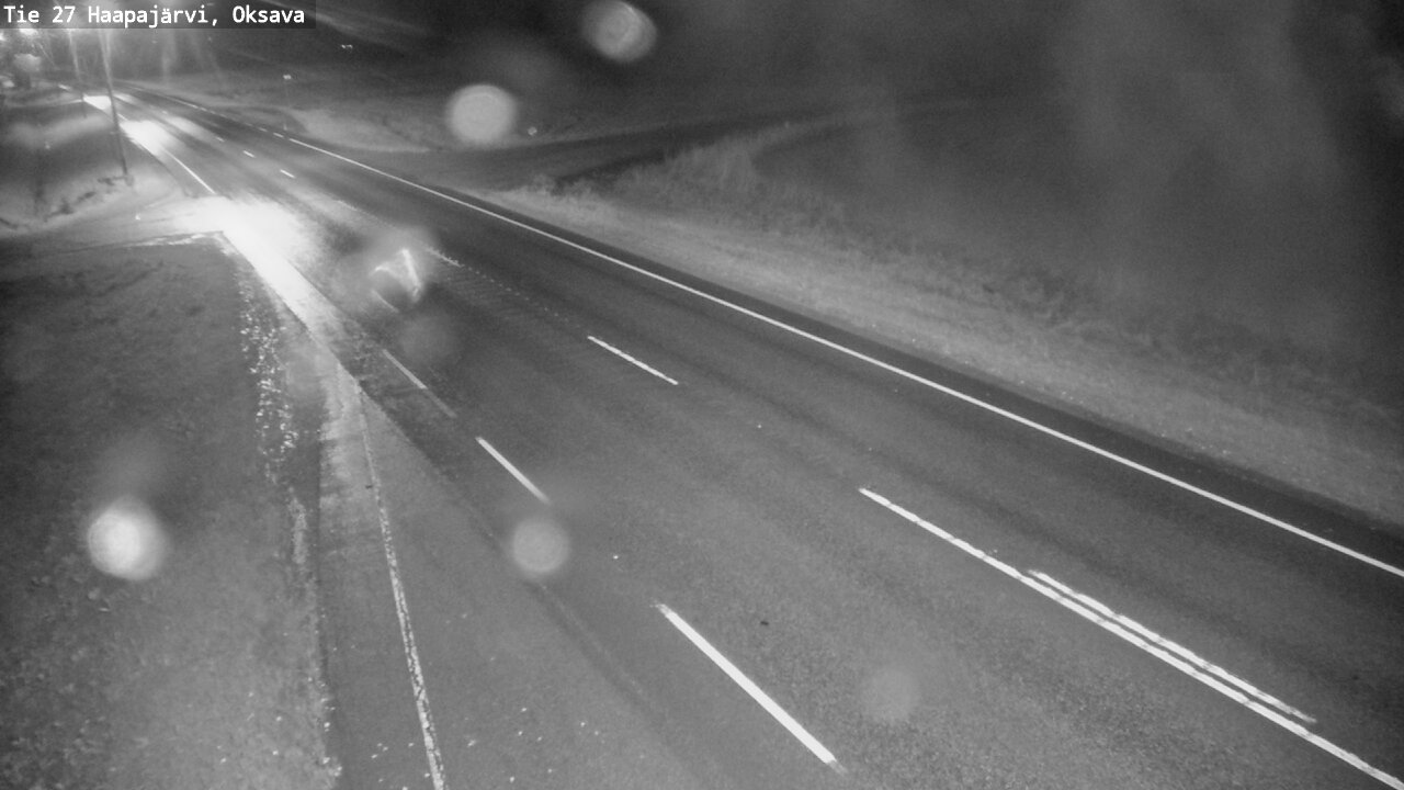 Weather Camera Image Road 27 Haapajärvi, Oksava, Haapajärvi, Pohjois-Pohjanmaa
