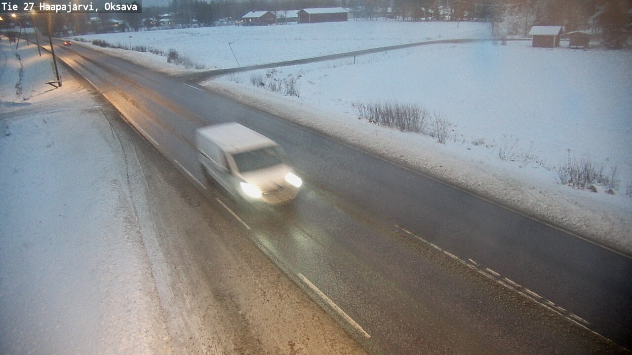 Weather Camera Image Väg 27 Haapajärvi, Oksava, Haapajärvi, Pohjois-Pohjanmaa