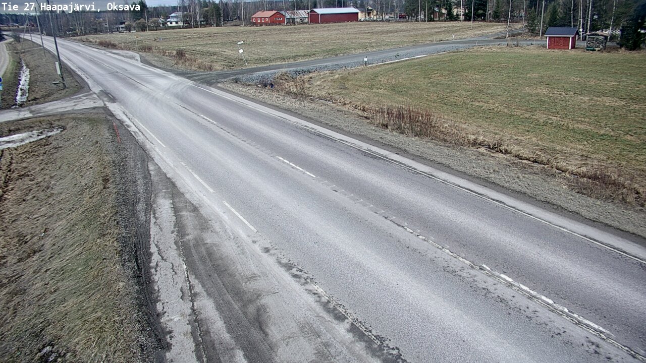 Weather Camera Image Road 27 Haapajärvi, Oksava, Haapajärvi, Pohjois-Pohjanmaa