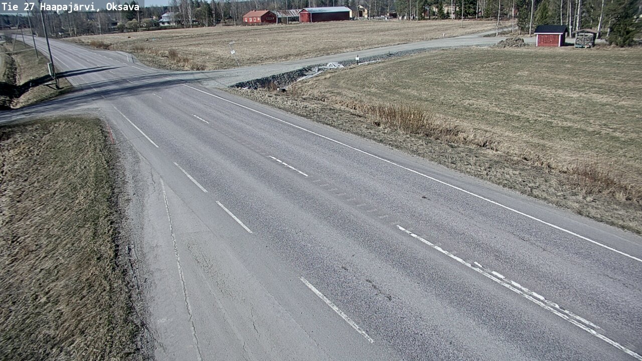 Weather Camera Image Road 27 Haapajärvi, Oksava, Haapajärvi, Pohjois-Pohjanmaa