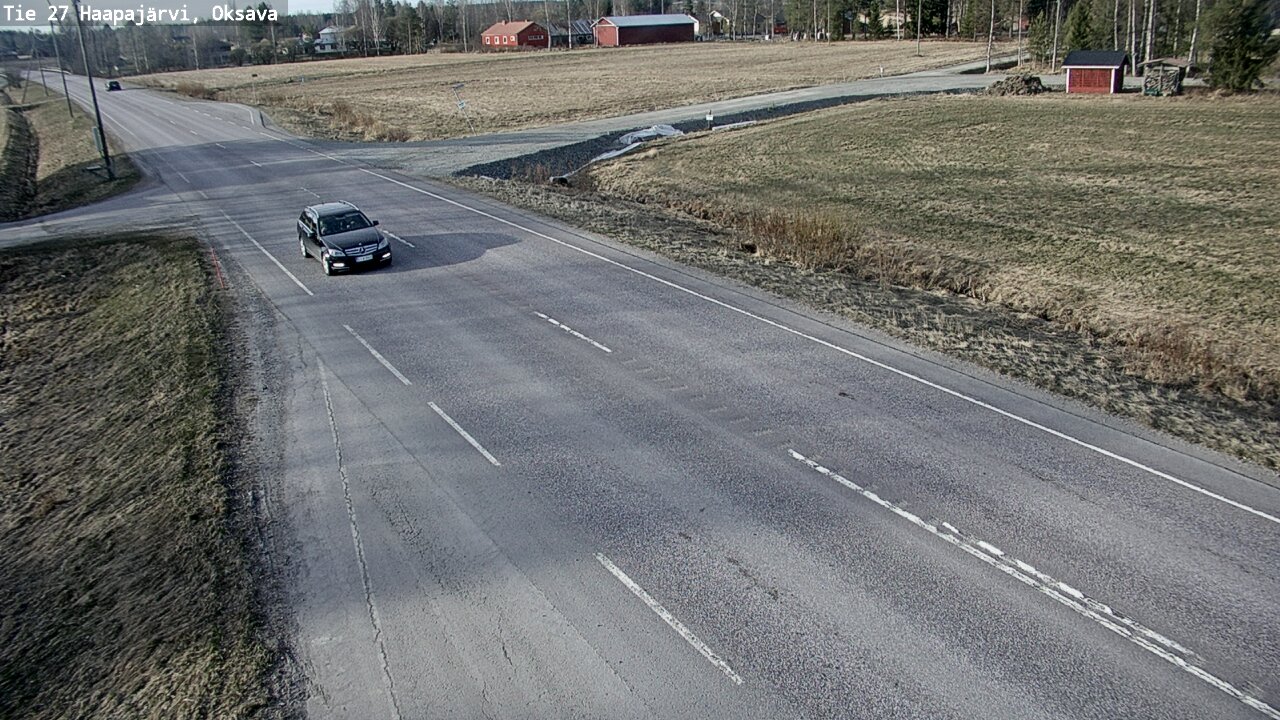 Weather Camera Image Road 27 Haapajärvi, Oksava, Haapajärvi, Pohjois-Pohjanmaa