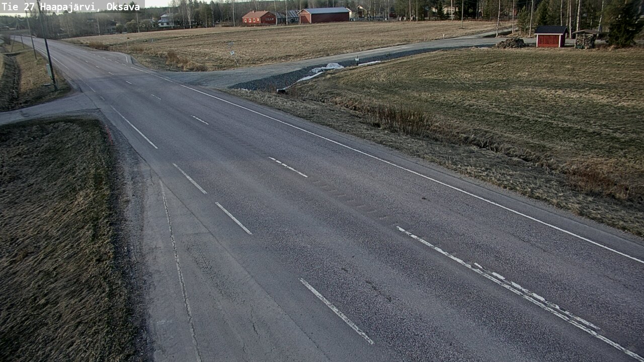 Weather Camera Image Road 27 Haapajärvi, Oksava, Haapajärvi, Pohjois-Pohjanmaa