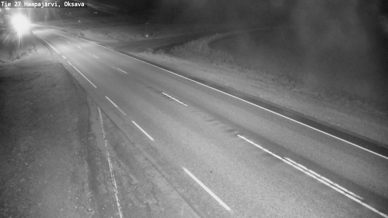 Weather Camera Image Road 27 Haapajärvi, Oksava, Haapajärvi, Pohjois-Pohjanmaa