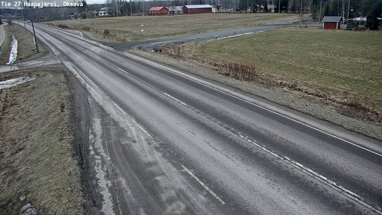 Weather Camera Image Road 27 Haapajärvi, Oksava, Haapajärvi, Pohjois-Pohjanmaa