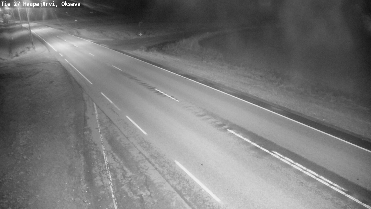 Weather Camera Image Road 27 Haapajärvi, Oksava, Haapajärvi, Pohjois-Pohjanmaa