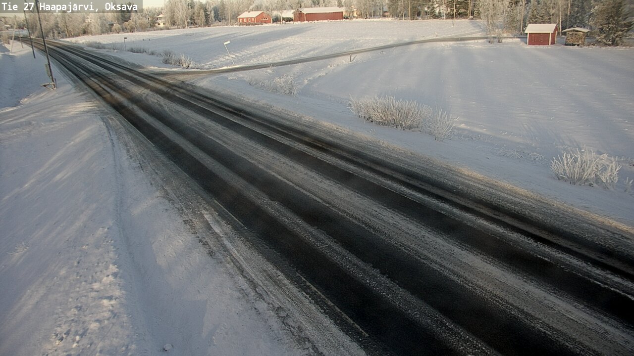 Weather Camera Image Road 27 Haapajärvi, Oksava, Haapajärvi, Pohjois-Pohjanmaa