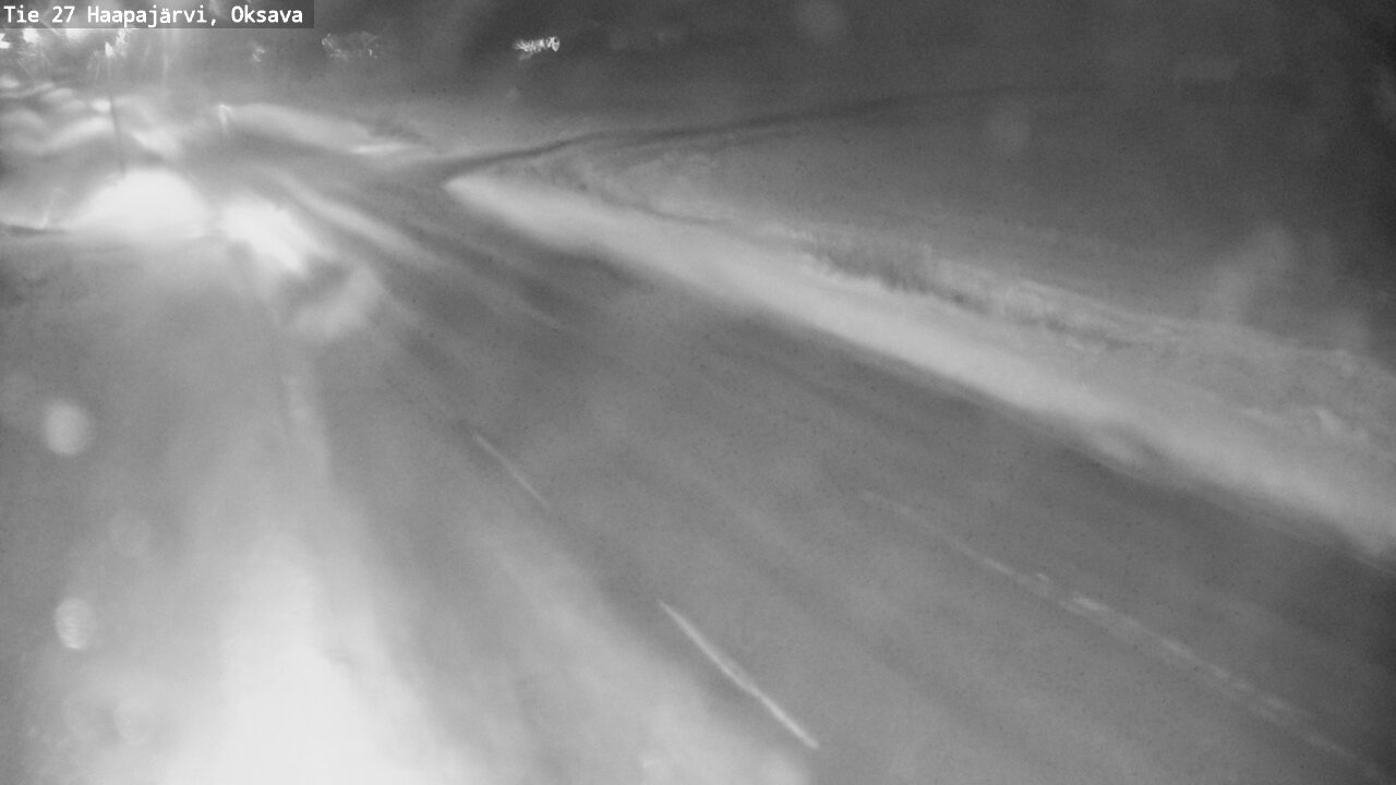 Weather Camera Image Väg 27 Haapajärvi, Oksava, Haapajärvi, Pohjois-Pohjanmaa