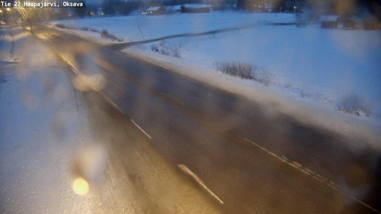 Weather Camera Image Väg 27 Haapajärvi, Oksava, Haapajärvi, Pohjois-Pohjanmaa