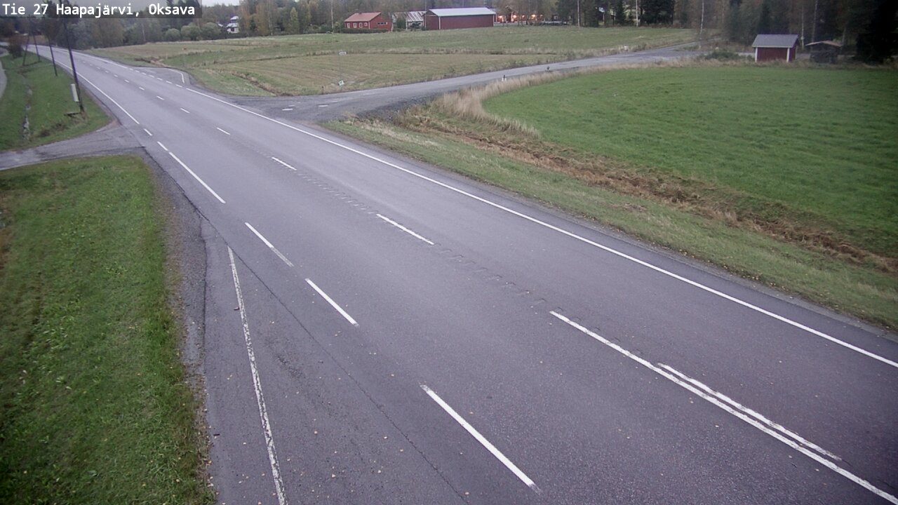 Weather Camera Image Road 27 Haapajärvi, Oksava, Haapajärvi, Pohjois-Pohjanmaa