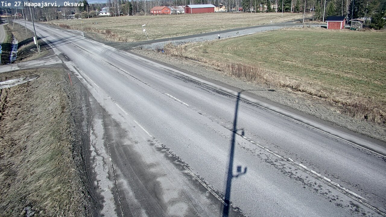Weather Camera Image Road 27 Haapajärvi, Oksava, Haapajärvi, Pohjois-Pohjanmaa