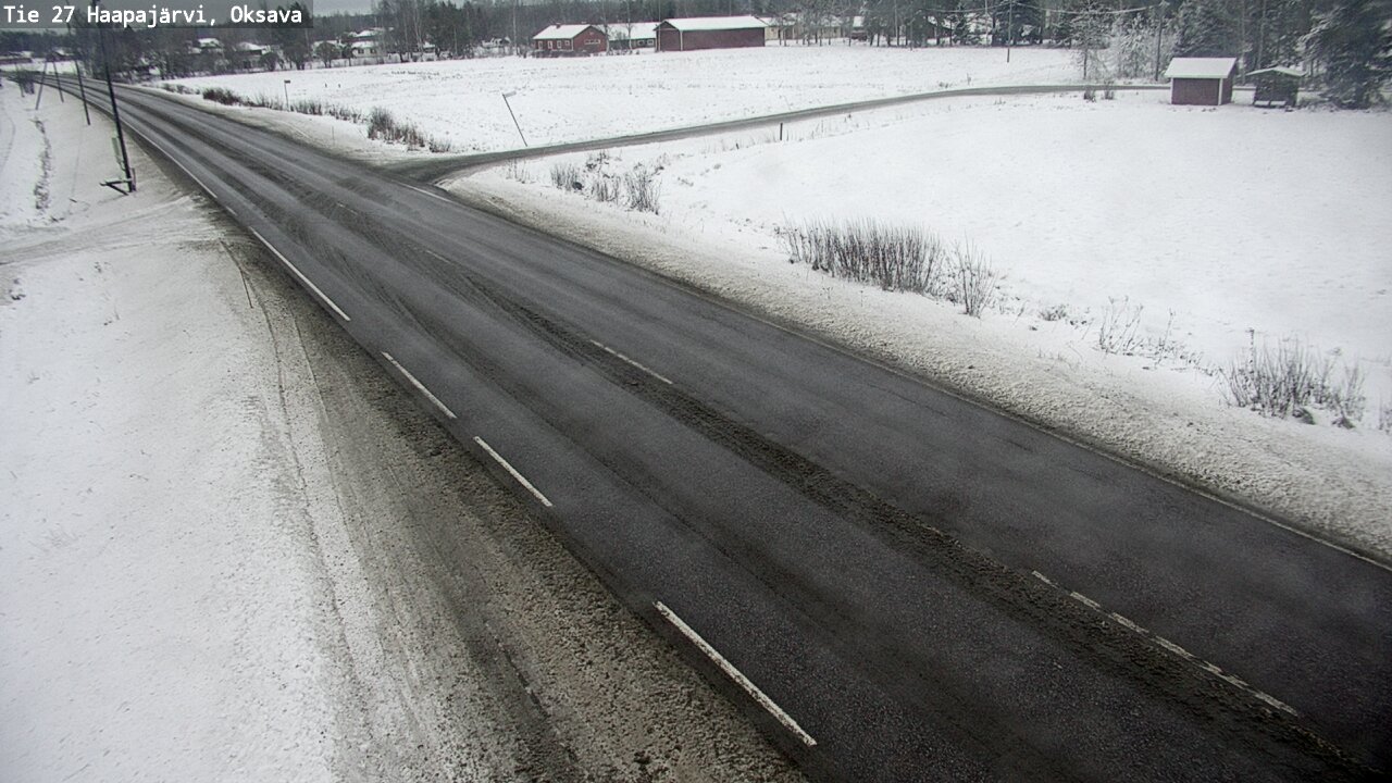 Weather Camera Image Väg 27 Haapajärvi, Oksava, Haapajärvi, Pohjois-Pohjanmaa