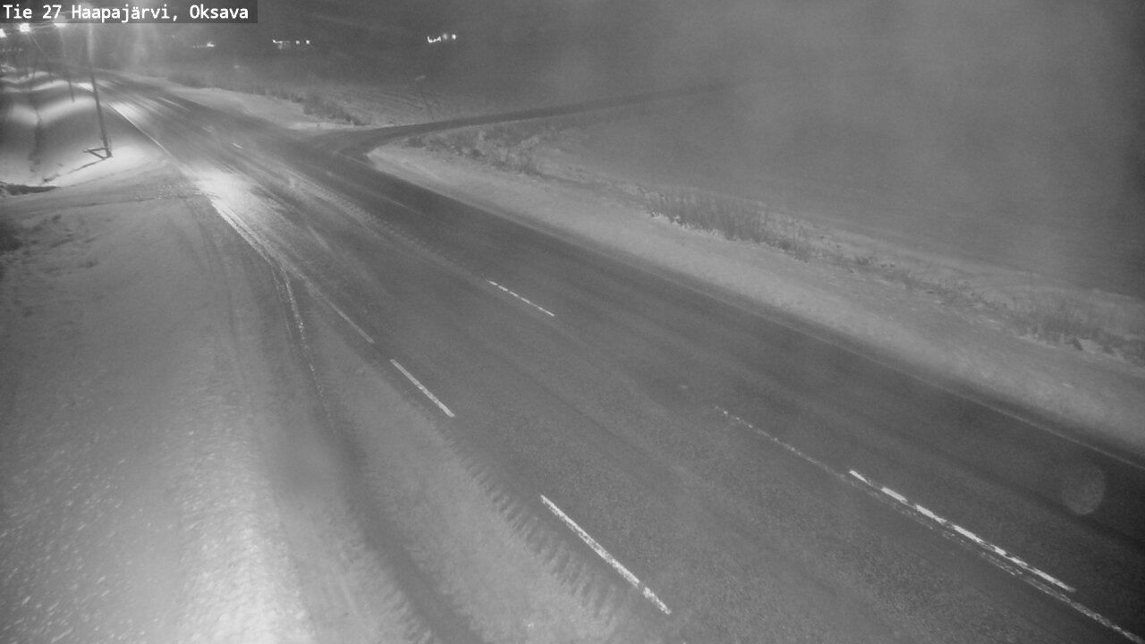 Weather Camera Image Väg 27 Haapajärvi, Oksava, Haapajärvi, Pohjois-Pohjanmaa
