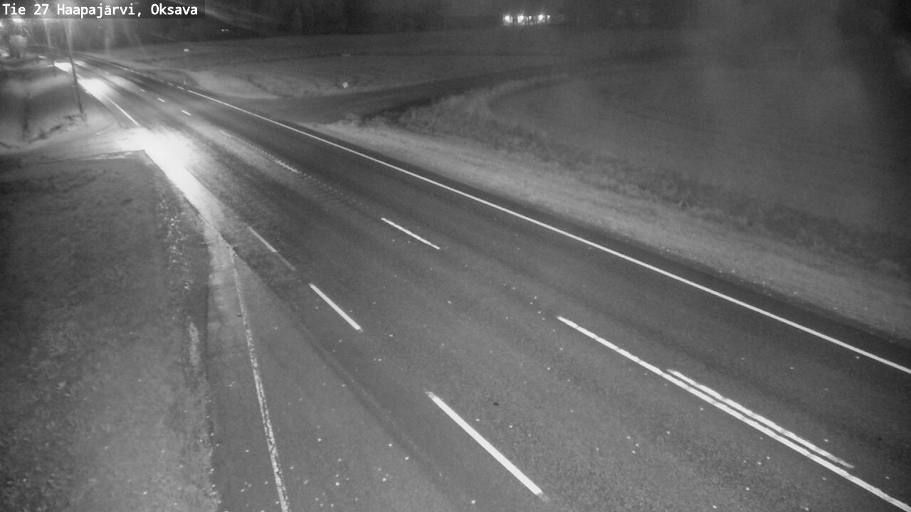 Weather Camera Image Road 27 Haapajärvi, Oksava, Haapajärvi, Pohjois-Pohjanmaa